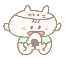 Sweet days of Cat Mama & baby sticker #12773162