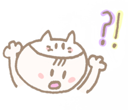 Sweet days of Cat Mama & baby sticker #12773167