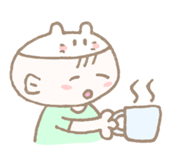 Sweet days of Cat Mama & baby sticker #12773172