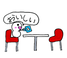 Traveling snowman sticker #12773631