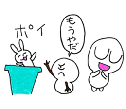 Traveling snowman sticker #12773637