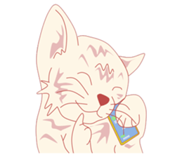 Pretty and nice cats sticker #12776228