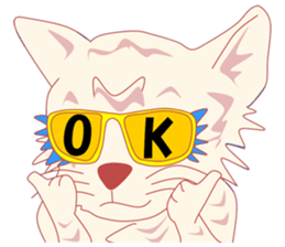 Pretty and nice cats sticker #12776231