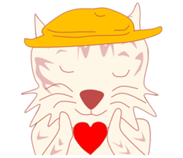 Pretty and nice cats sticker #12776232