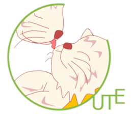 Pretty and nice cats sticker #12776235