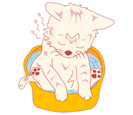 Pretty and nice cats sticker #12776240