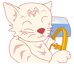 Pretty and nice cats sticker #12776241