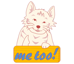 Pretty and nice cats sticker #12776243