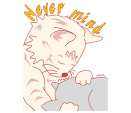 Pretty and nice cats sticker #12776244