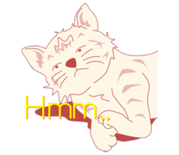 Pretty and nice cats sticker #12776245