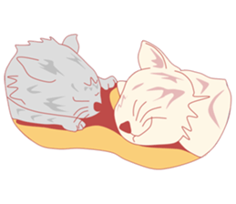 Pretty and nice cats sticker #12776246