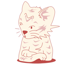 Pretty and nice cats sticker #12776247