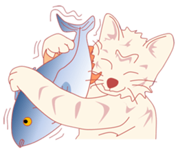 Pretty and nice cats sticker #12776251