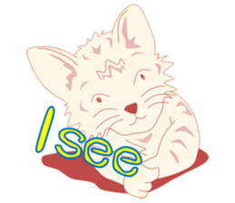 Pretty and nice cats sticker #12776256