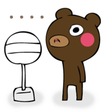 Mr. thin bear 2 sticker #12776823