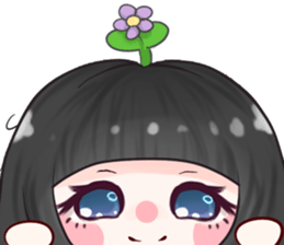 Hana - flower girl sticker #12777549