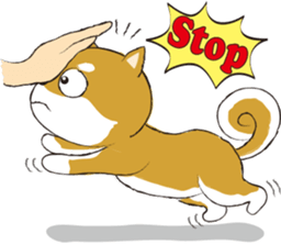 a cute dog-2 sticker #12777806