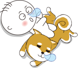 a cute dog-2 sticker #12777813