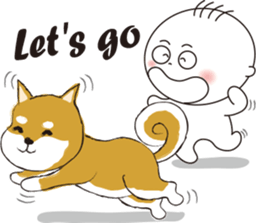 a cute dog-2 sticker #12777814