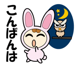 Usanyan , Rabbit Costume sticker #12778143