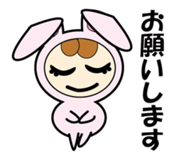 Usanyan , Rabbit Costume sticker #12778146