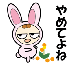 Usanyan , Rabbit Costume sticker #12778150