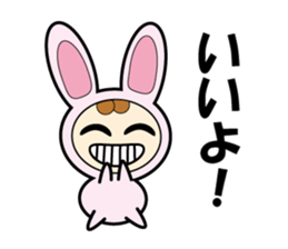 Usanyan , Rabbit Costume sticker #12778155