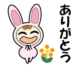 Usanyan , Rabbit Costume sticker #12778159