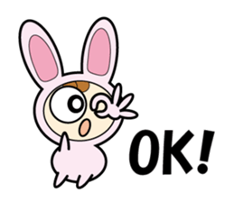 Usanyan , Rabbit Costume sticker #12778163