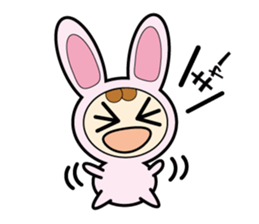 Usanyan , Rabbit Costume sticker #12778172
