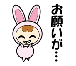 Usanyan , Rabbit Costume sticker #12778179
