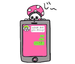 poison mushroom of cat sticker #12778650