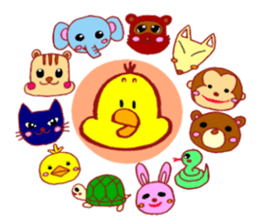 "Adapyon" and His Friends sticker #12778753