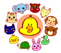 "Adapyon" and His Friends sticker #12778753