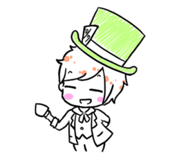 polka dots alice sticker #12778933