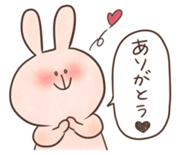 rabbit and cat sticker . sticker #12779726