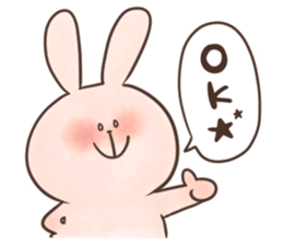 rabbit and cat sticker . sticker #12779727