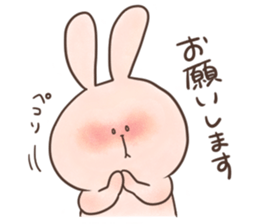 rabbit and cat sticker . sticker #12779728