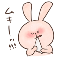 rabbit and cat sticker . sticker #12779737