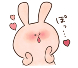 rabbit and cat sticker . sticker #12779742