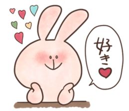 rabbit and cat sticker . sticker #12779743