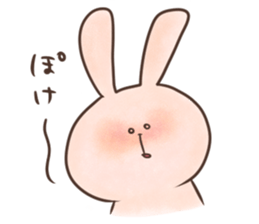 rabbit and cat sticker . sticker #12779745