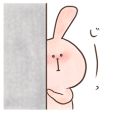 rabbit and cat sticker . sticker #12779750