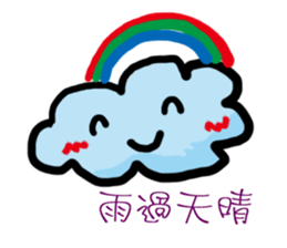 Weather mood everyday language sticker #12780272