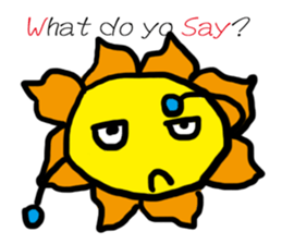 Weather mood everyday language sticker #12780277