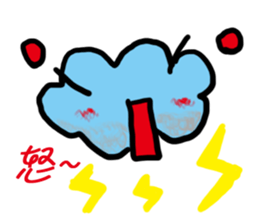 Weather mood everyday language sticker #12780291