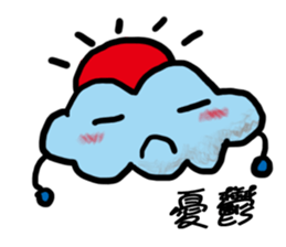 Weather mood everyday language sticker #12780292