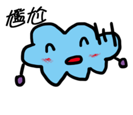 Weather mood everyday language sticker #12780297