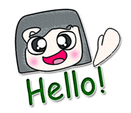 Hi! My name is TATA.^^ sticker #12780630