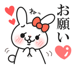 Cunning rabbit sticker #12780717